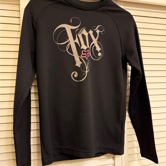 FOX Women’s Sz XS/S Black and Pink Riding Shirt - Picture 2 of 14